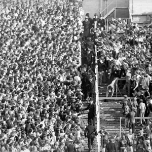 The Police Keeping Sunderland and Newcastle Supporters Apart Print