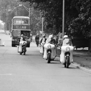 Police MotorCycle Riders, Cambridge, 3rd July 1972