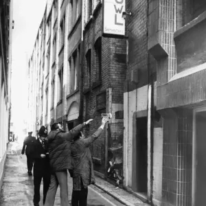 Police outside Nite Owl Club, Davies Street, 16th November 1981 Print Police outside Nite Owl Club, Davies Street, 16th November 1981 Print