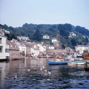 Polperro Harbour, Cornwall. 1973 Polperro Harbour, Cornwall. 1973