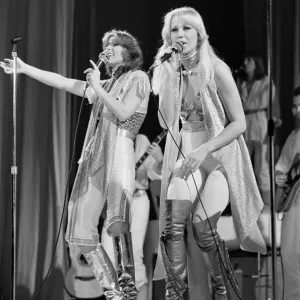 The pop group Abba in concert in Birmingham The pop group Abba in concert in Birmingham