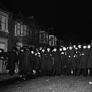 Pop Group The Beatles 9th November 1963 Police hold back the screaming Beatles fans