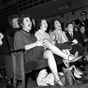 Pop Group The Beatles November 1963 Excited girls screaming for their idols during