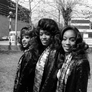 Pop Group: The Three Degrees'seen here in London to promote their latest Pop Group: The Three Degrees'seen here in London to promote their latest