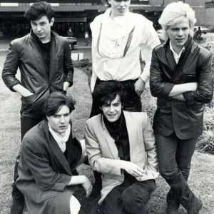 Pop group Duran Duran pose for photographs at the National Exhibition Centre Pop group Duran Duran pose for photographs at the National Exhibition Centre