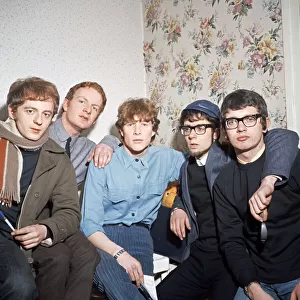 Pop group Manfred Mann in Alpha studio for Thank your lucky stars show 1964