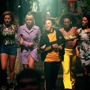Colour Print of Spice Girls Filming in Holborn June 1997
