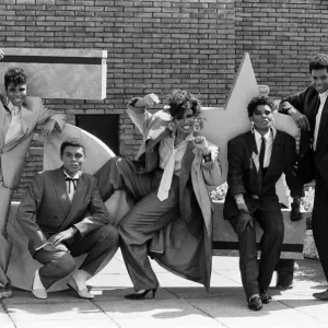 Pop group Five Star. Left to right, Lorraine, Stedman, Denise, Doris and Delroy. London