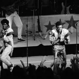 Pop group Five Star pictured backstage during their concert at the Colston Hall, Bristol Pop group Five Star pictured backstage during their concert at the Colston Hall, Bristol