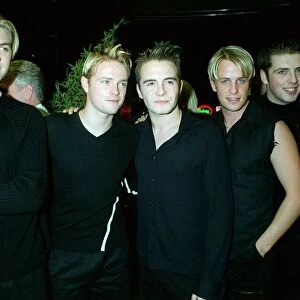 Pop Group Westlife at Home nightclub September 1999 Boy band Westlife at