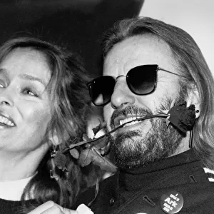 Pop idol Ringo Starr and wife Barbara Bach. February 1989 P017088