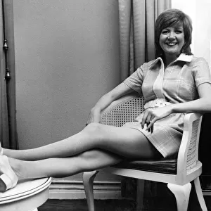 Pop singer, Cilla Black, who is expecting a baby, photographed at Hanover Street, W. 1