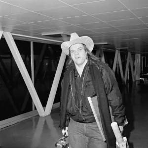 Pop singer Meat Loaf leaving Heathrow Airport for New York Pop singer Meat Loaf leaving Heathrow Airport for New York
