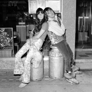 Print of Sonny and Cher at the Hilton Hotel in London, August 1965