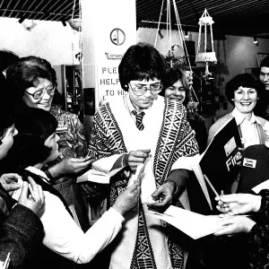 Pop star Cliff Richard was visiting Newcastle on 4th February 1981 to sing the praises of Pop star Cliff Richard was visiting Newcastle on 4th February 1981 to sing the praises of
