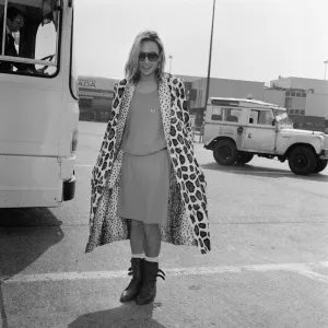 Pop star Marilyn at Heathrow Airport. 14th april 1984 Pop star Marilyn at Heathrow Airport. 14th april 1984