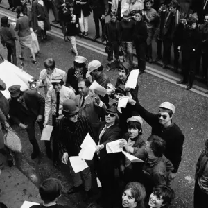 Carnaby Street Pop Stars Meet 1965 Print Carnaby Street Pop Stars Meet 1965 Print