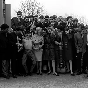 Pop Stars posed for pictures before appearing at the Mod Ball at Wembley