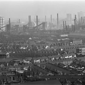 Port Talbot steel works. West Glamorgan, Wales. 30th April 1965 Port Talbot steel works. West Glamorgan, Wales. 30th April 1965