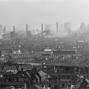 Port Talbot steel works. West Glamorgan, Wales. 30th April 1965 Port Talbot steel works. West Glamorgan, Wales. 30th April 1965