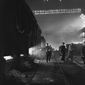 Port Talbot steel works. West Glamorgan, Wales. 30th April 1965