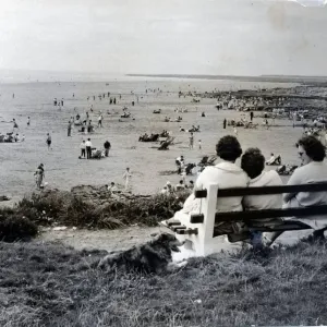 Porthcawl - People enjoying the good weather at the beach at Porthcawl - 30th July 1964 Porthcawl - People enjoying the good weather at the beach at Porthcawl - 30th July 1964
