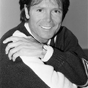 Portrait of Cliff Richard. 27th March 1985