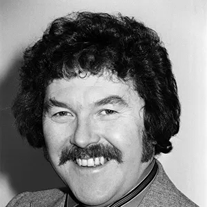 Portrait of Dickie Davies, television sports commentator. February 1976
