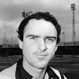 Portrait of Luton Town player John Aston. July 1975 P017191