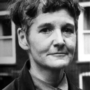 Portrait of Pacifist campaigner Pat Arrowsmith December 1974 Portrait of Pacifist campaigner Pat Arrowsmith December 1974