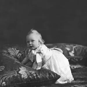 Portrait of the then Prince of Wales and later King Edward VIII, as a baby in 1894 Portrait of the then Prince of Wales and later King Edward VIII, as a baby in 1894