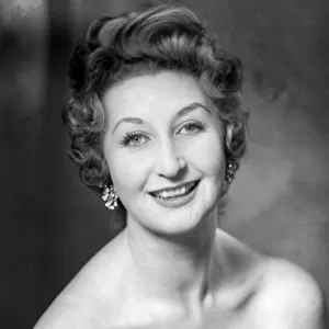 Portrait of Scottish entertainer Margo Henderson. March 1958