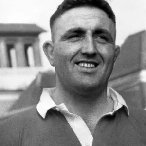 Portrait of Wales international rugby union player Ray Prosser. March 1961 Portrait of Wales international rugby union player Ray Prosser. March 1961