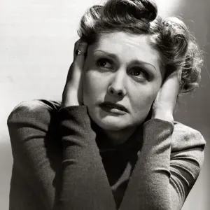 Portrait of a woman looking thoughtful December 1940 Portrait of a woman looking thoughtful December 1940