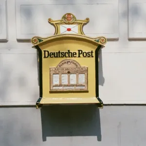 Post Office Box on wall in East Berlin, Germany 22nd September 1989 Post Office Box on wall in East Berlin, Germany 22nd September 1989