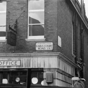 Earls Court Road Post Office Print, London 1971