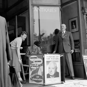 Poster of Winston Churchill for the young Conservatives League Campaign