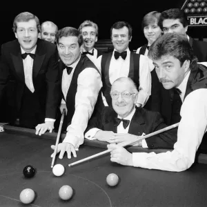 Pot Black Snooker Players at Pebble Mill Studios, Birmingham, 19th December 1984 Pot Black Snooker Players at Pebble Mill Studios, Birmingham, 19th December 1984