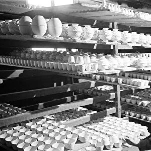 Pottery Factory in Stoke on Trent, circa 1946