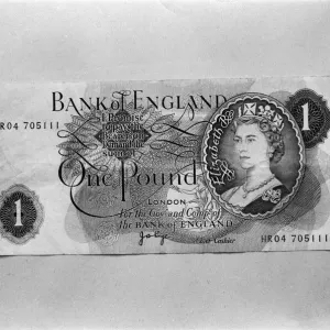 A one pound note. 5th January 1978 A one pound note. 5th January 1978