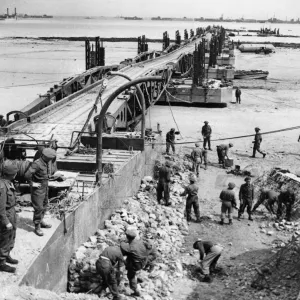 Two pre-fabricated Ports, each as big a a Gibraltar were manufactured in Britain in