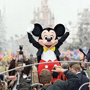 Pre-Opening Of Eurodisney in France, which is still under construction