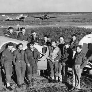 Pre-war ground crew members of the County of London Auxiliary Squadron