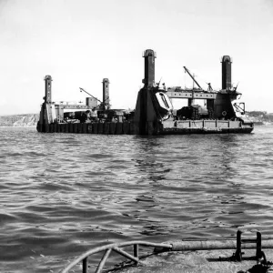 Prefabricated Ports. Two Prefabricated Ports each as big as Gibraltar were manufactured Prefabricated Ports. Two Prefabricated Ports each as big as Gibraltar were manufactured