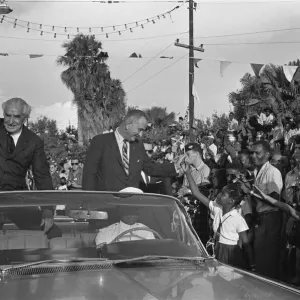 Premier Alexander Bustamante (left) with Vice President Lyndon B Premier Alexander Bustamante (left) with Vice President Lyndon B