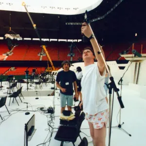 Preparations for the Cor World Choir concert at Cardiff Arms Park, May 1992 Preparations for the Cor World Choir concert at Cardiff Arms Park, May 1992