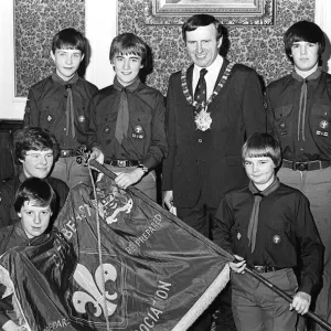Presentation Of The County Scout Flag October 1980 The Lord Mayor