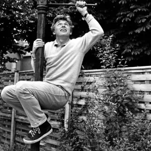 Black and white print of Tommy Steele at his Thames side house Black and white print of Tommy Steele at his Thames side house