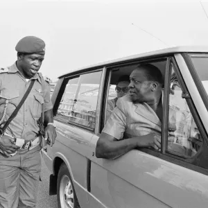 Idi Amin at Entebbe Airport, 1977 Print (00332)