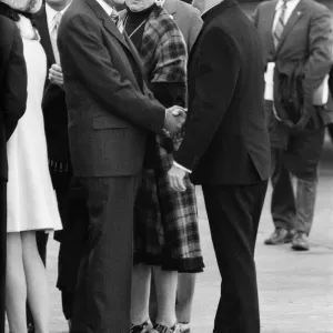 President Richard Nixon visits Ireland. Pictured on arrival at Shannon Airport President Richard Nixon visits Ireland. Pictured on arrival at Shannon Airport